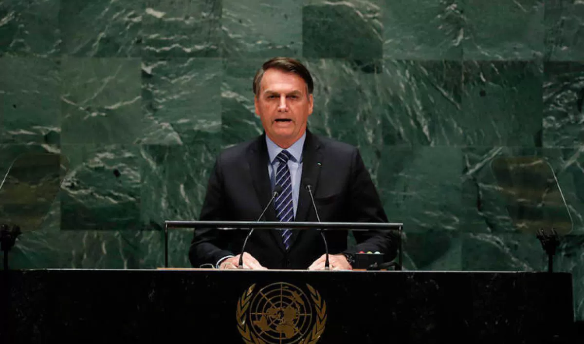 RIESGO. Bolsonaro se quedaría sin sufragio en la Asamblea General.  reuters 