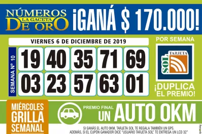 Los Números de Oro de LA GACETA