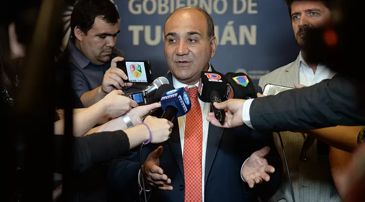 Manzur, durante la conferencia de prensa. FOTO PRENSA DE GOBIERNO