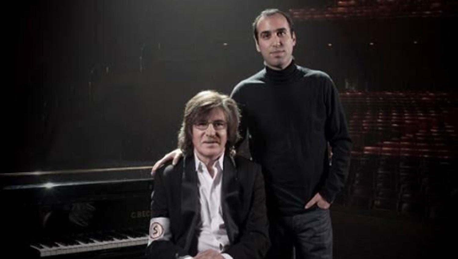 Szereszevsky junto a Charly García