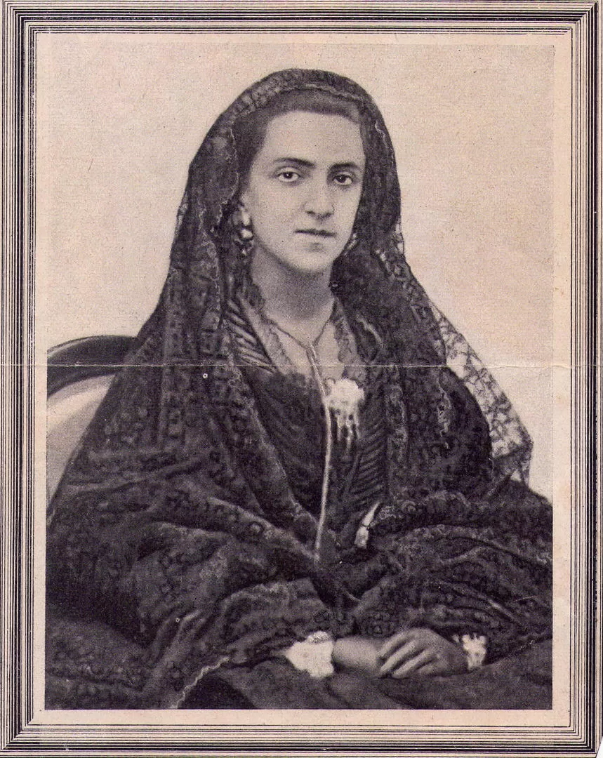  CARMEN NÓBREGA DE AVELLANEDA. Se casó en 1861 con Nicolás Avellaneda, de quien enviudó en 1885.