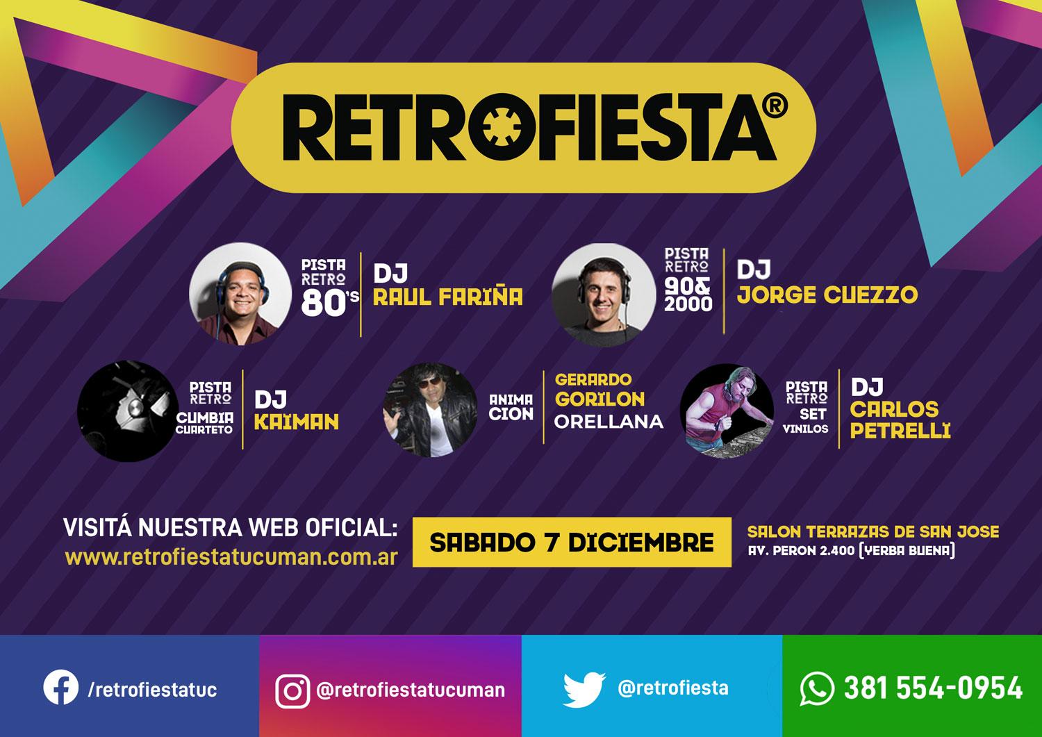 Miguel Conejito Alejandro llega a la Retrofiesta