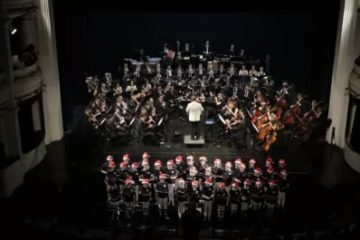 La Banda Sinfónica y el Coro de Niños, en una Noche de paz