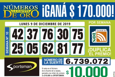 Los Números de Oro de LA GACETA