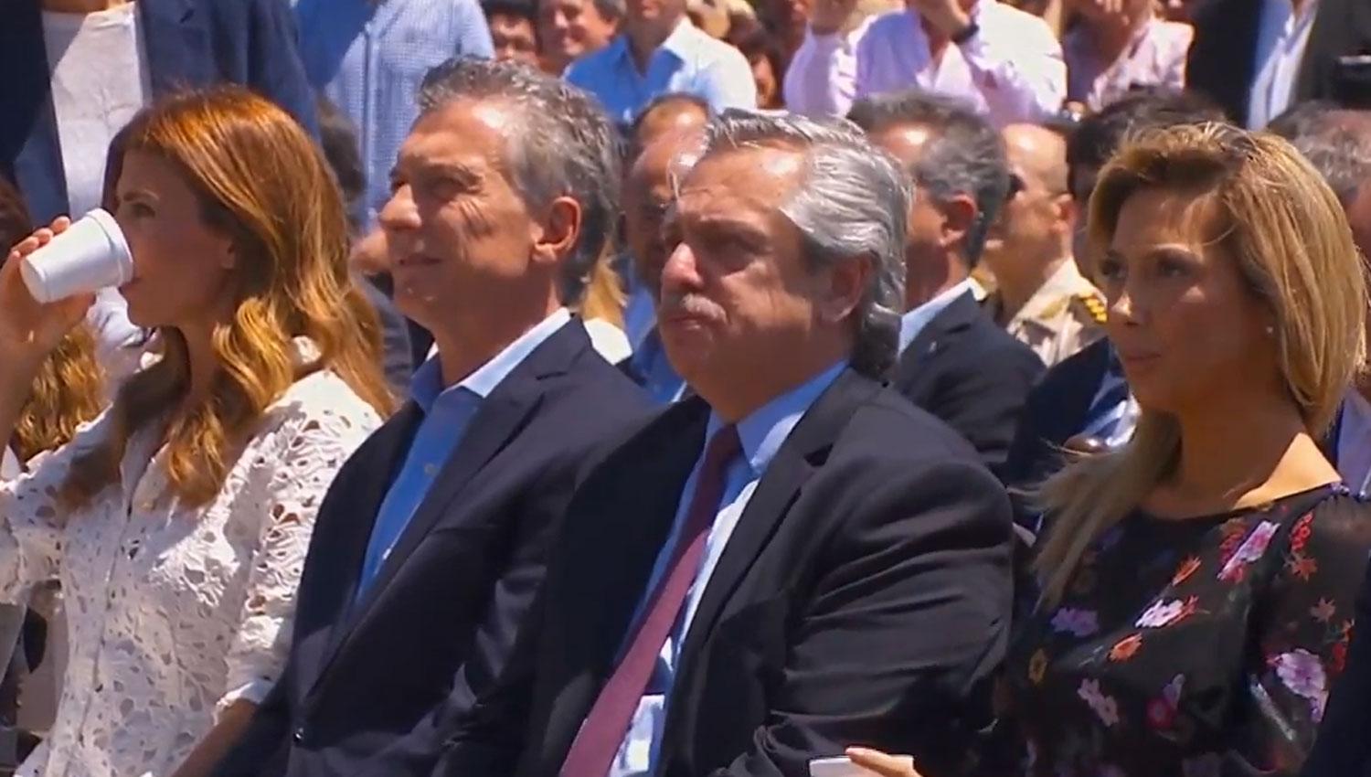 Macri y Fernández en Luján