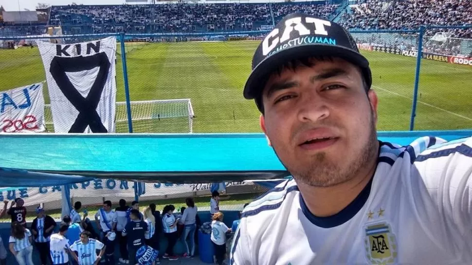 EN EL MONUMENTAL. El joven señaló que ya fue condenado por la sociedad.  