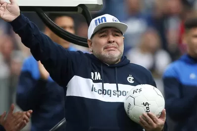 El trono que Maradona utiliza en Gimnasia ya cotiza a $290.000