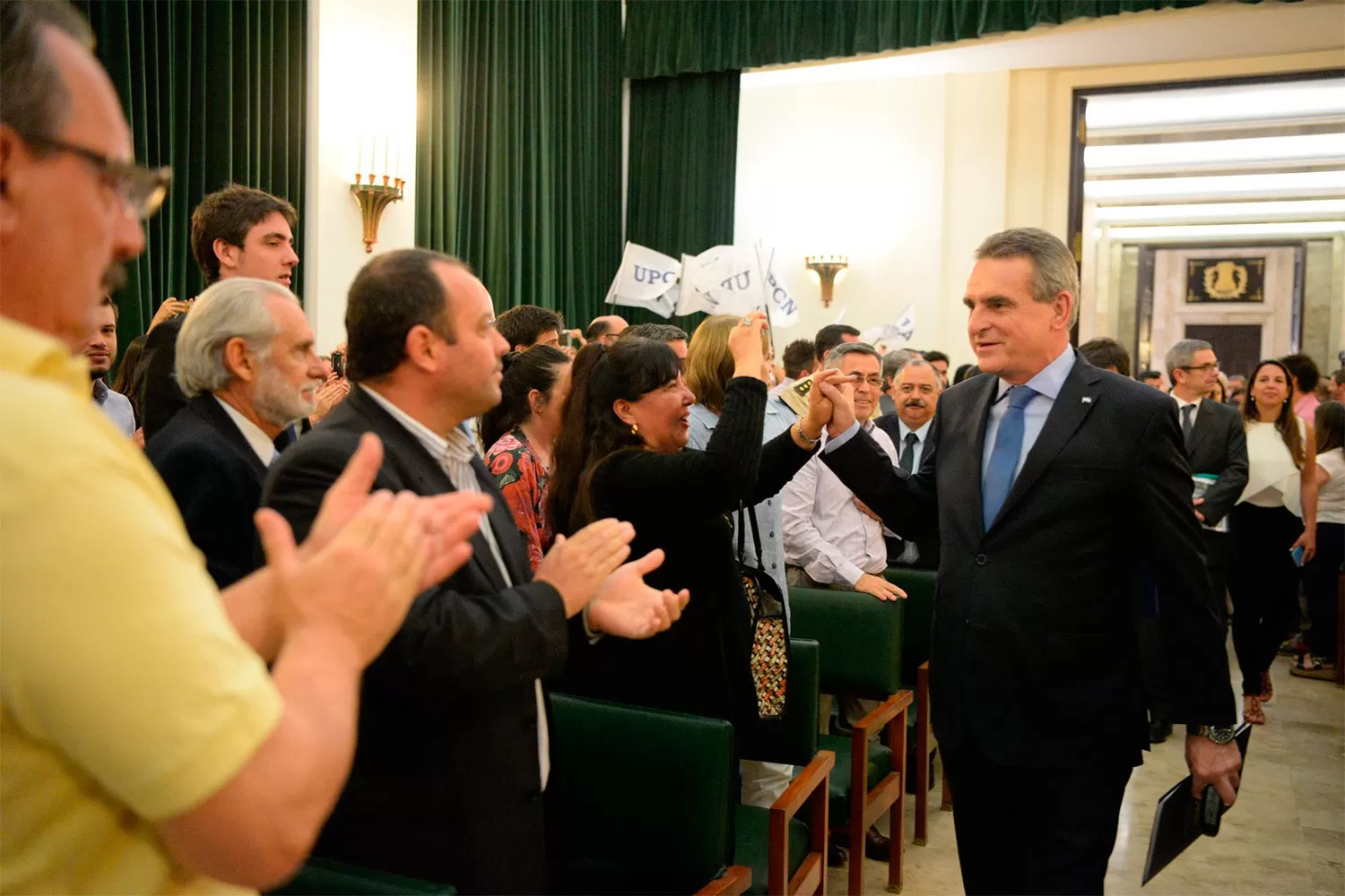 AGUSTÍN ROSSI. El ministro de Defensa presentó a su equipo.