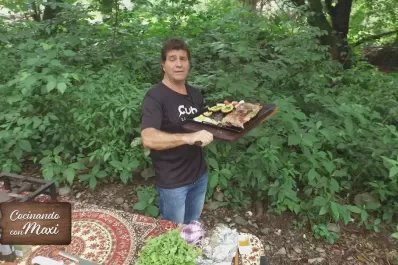 Hoy, en Cocinando con Maxi: vacío a la chapa con papas rellenas