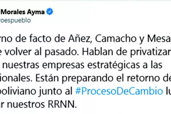 Por Evo, un asesor de Trump criticó al Presidente