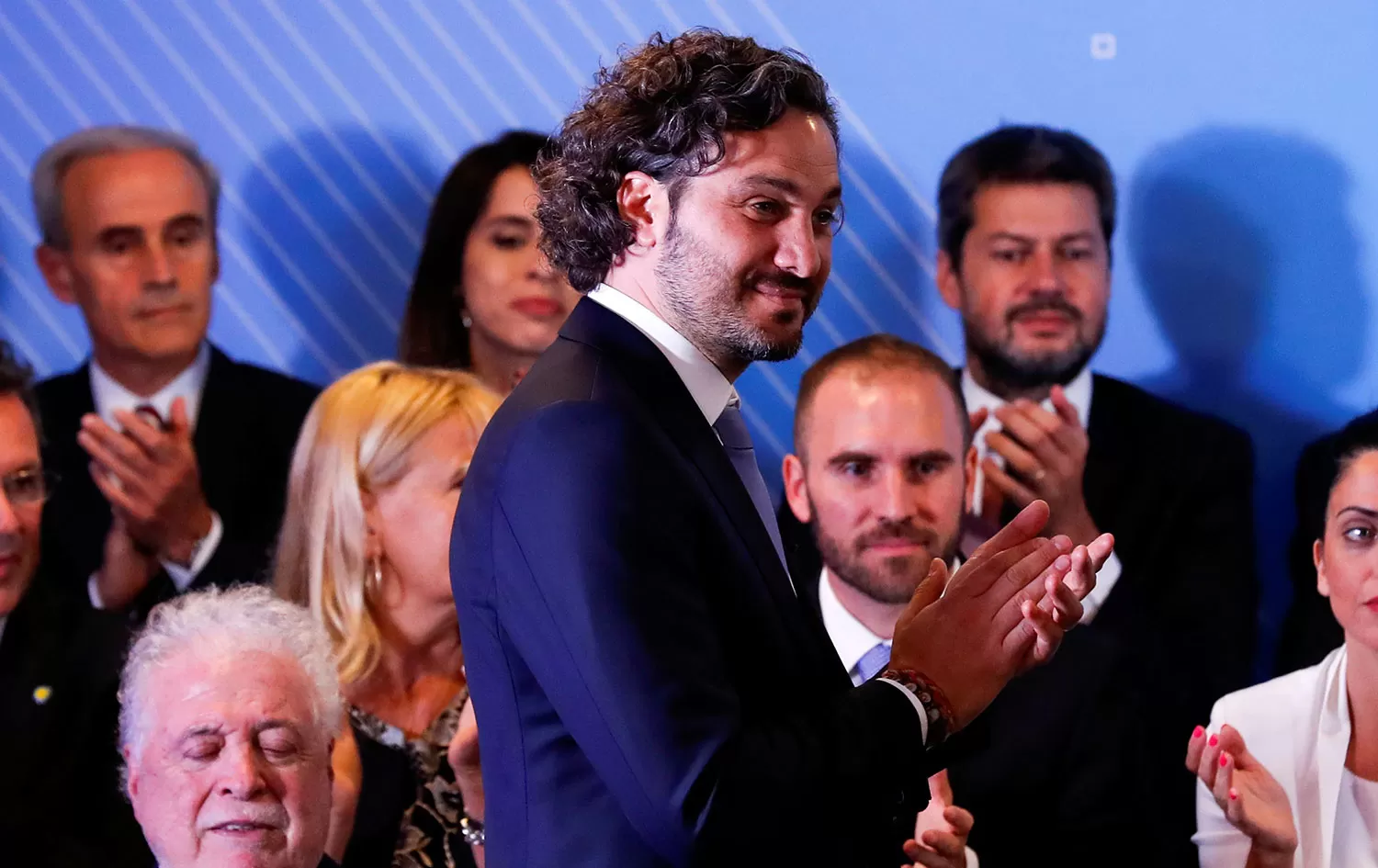 Cafiero, durante la presentación del Gabinete de Alberto Fernández. REUTERS