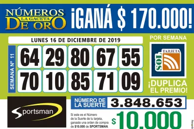 Los Números de Oro de LA GACETA