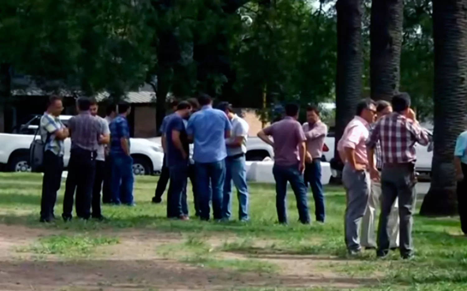 EN EL PARQUE. Ruralistas se reunieron en contra del aumento de las retenciones.