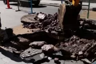 Se hundió otra vez el pavimento en Córdoba al 300