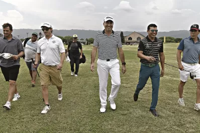 Pigu Romero y sus amigos, solidarios con el golf como excusa