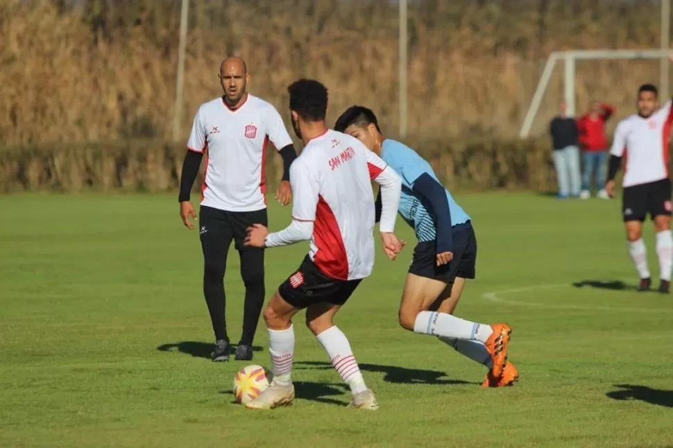 PRIMER EXAMEN. Al igual que a mitad de año, San Martín enfrentará de manera amistosa a Gimnasia de Jujuy en la cancha principal del predio del hotel Los Arcos. 