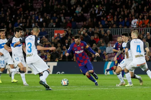 Leo Messi dejó su sello en la goleada del Barcelona sobre el Alavés, 4-1