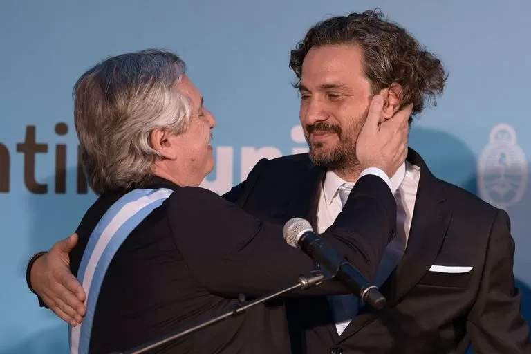 JUNTOS. Alberto Fernández y Santiago Cafiero. 