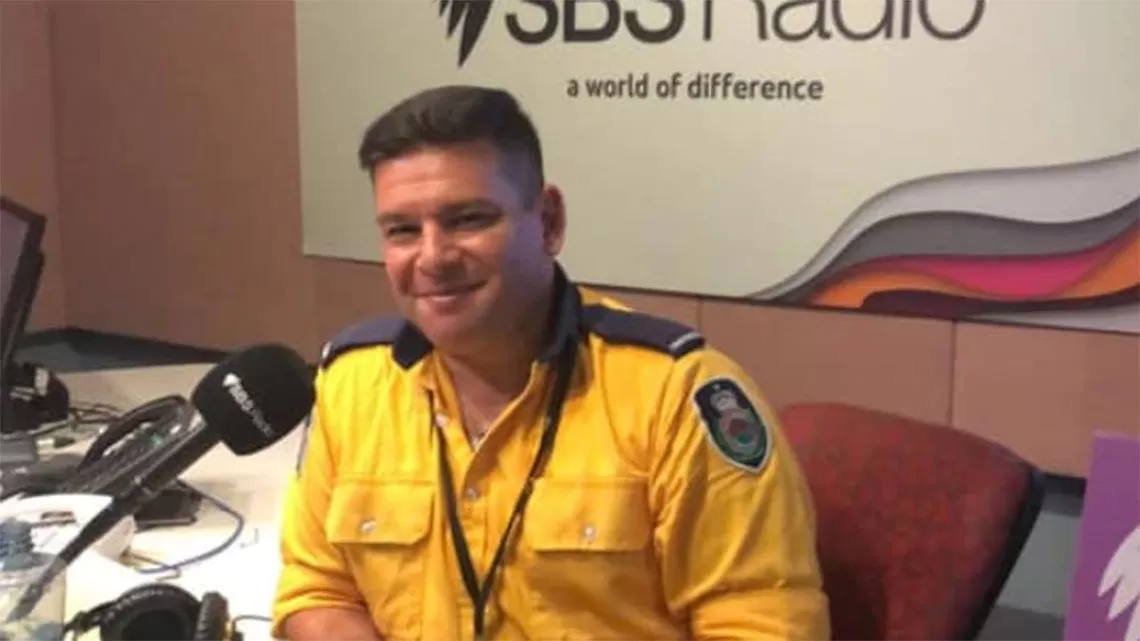 Xavier Cerbelli, el bombero argentino que pasa su Navidad combatiendo incendios en Australia