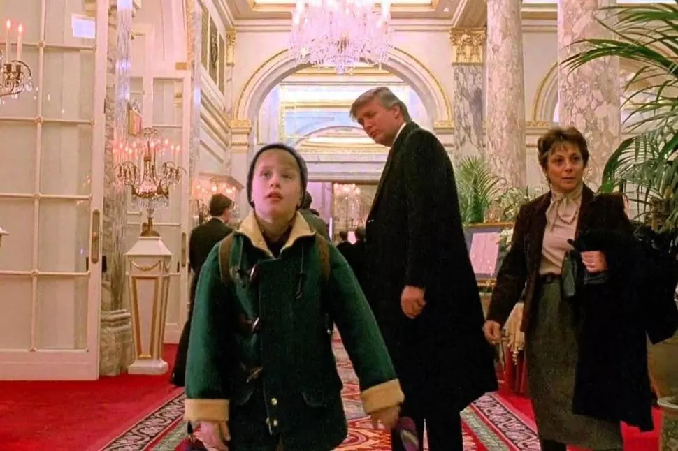 ESCENA EDITADA. El momento del filme en el que aparece Donald Trump.  