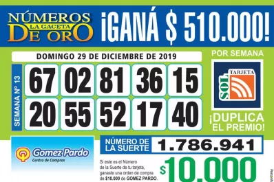 Los Números de Oro de LA GACETA