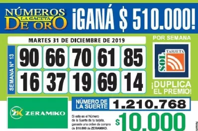 Los Números de Oro de LA GACETA del martes y miércoles