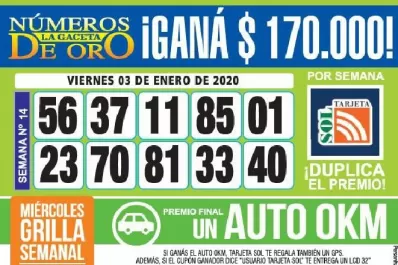 Los Números de Oro de LA GACETA