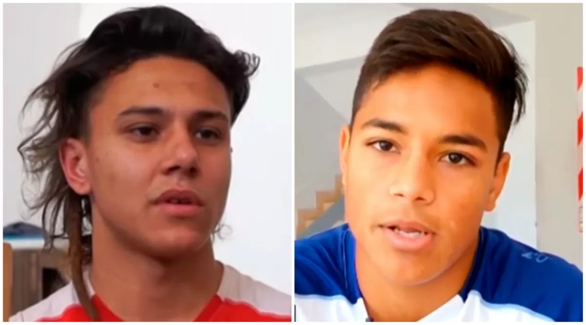 INFERIORES. Imar Pereira (San Martín) y Fabricio Olmedo (Atlético)