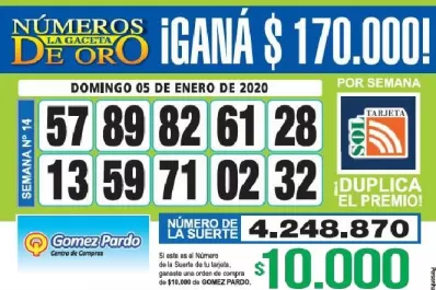 Los Números de Oro de LA GACETA