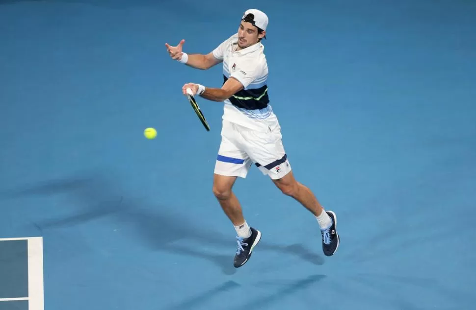 CHANCE PERDIDA. Pella desperdició un gran primer set y cayó ante Novak. reuters