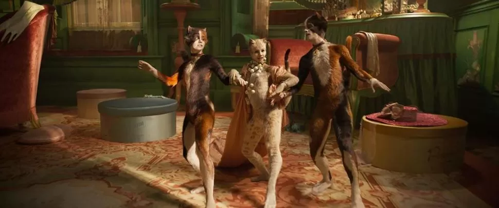 COMPOSICIÓN. Actores, cantantes y bailarines mutan de piel en “Cats”. 