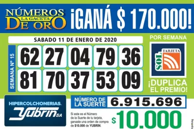 Los Números de Oro de LA GACETA