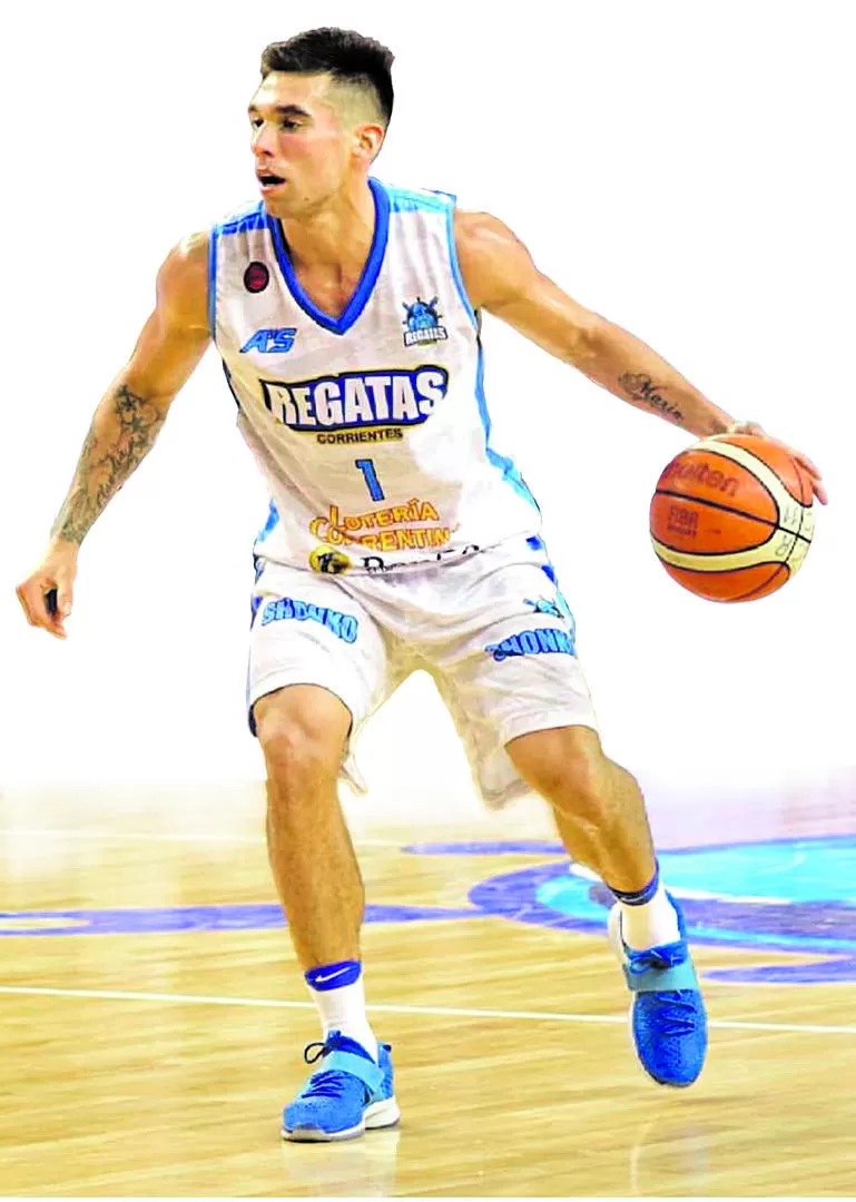 AFIANZADO. Leandro Vildoza muestra un constante crecimiento en su juego. En Regatas Corrientes lo dirige Lucas Victoriano. 