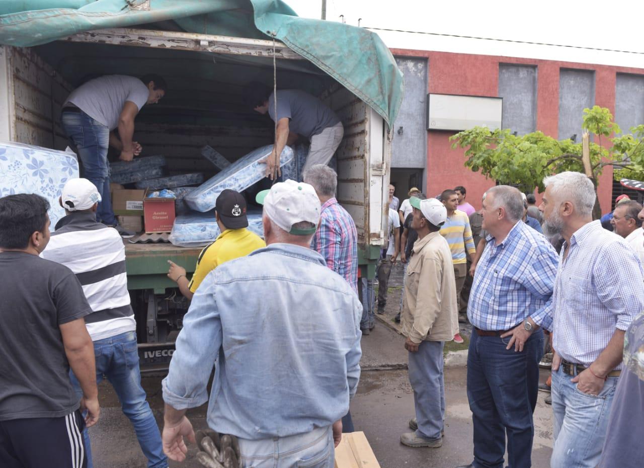 Tras su licencia, Jaldo quedó a cargo del Ejecutivo y se interiorizó sobre los daños que causaron las lluvias