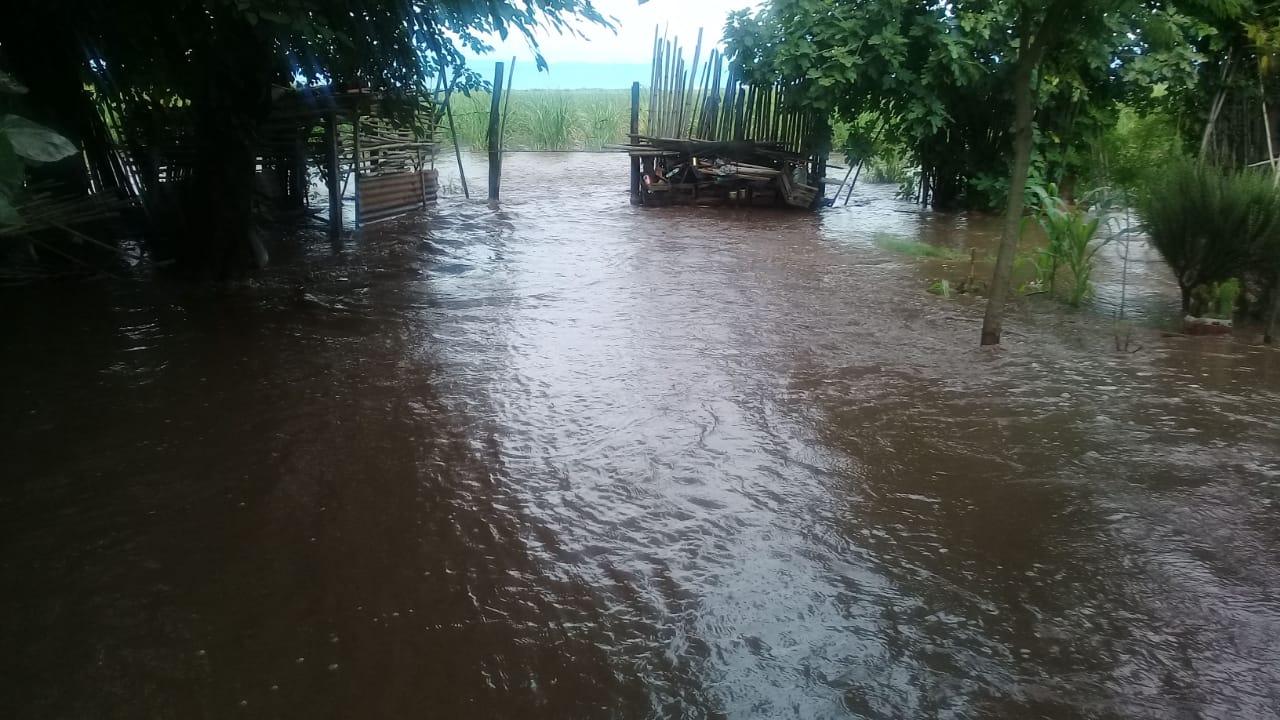 LOS RALOS, INUNDADO. Uno de los tantos lugares que sufrió por las lluvias. 