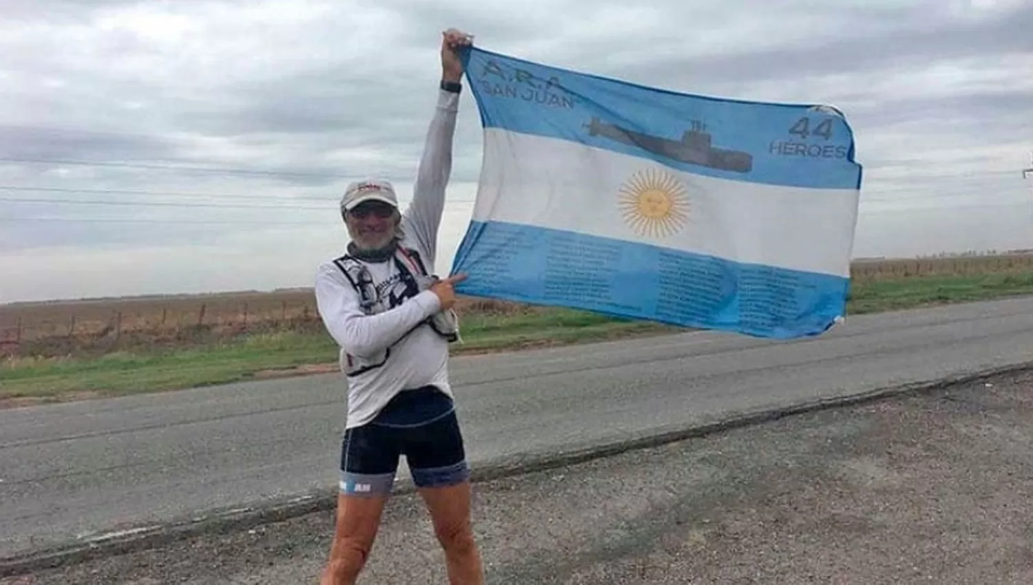 SU HAZAÑA. Tibaldi arrancó la travesía en octubre, desde Mar del Plata.