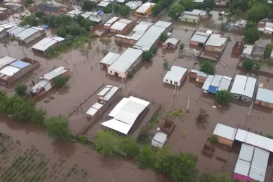 El después de las inundaciones: así se vieron desde un helicóptero las zonas afectadas en Tucumán