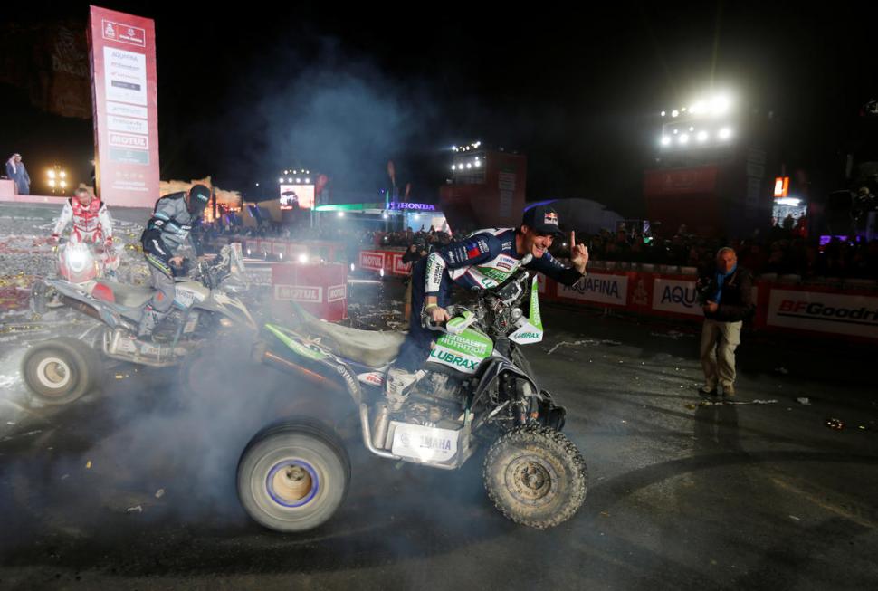 CORRIÓ SOLO. Ignacio Casale y una cómoda victoria en Cuatris.  