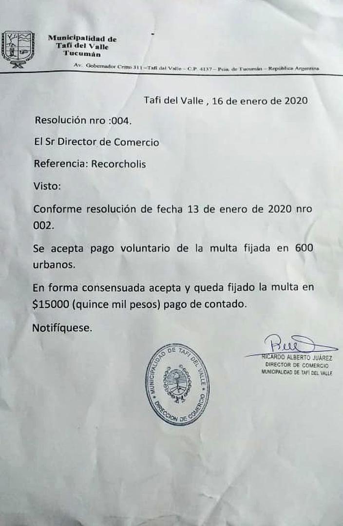 EL RECIBO. La constancia del pago voluntario de la multa.