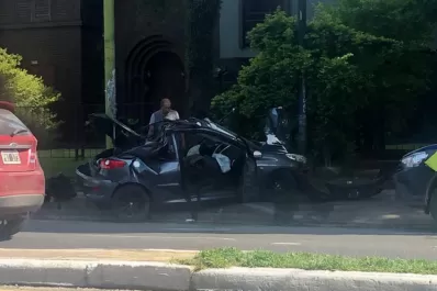 Chocó contra una columna en Mate de Luna y terminó hospitalizado