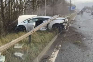 Chiquito Romero destrozó su Lamborghini camino al entrenamiento