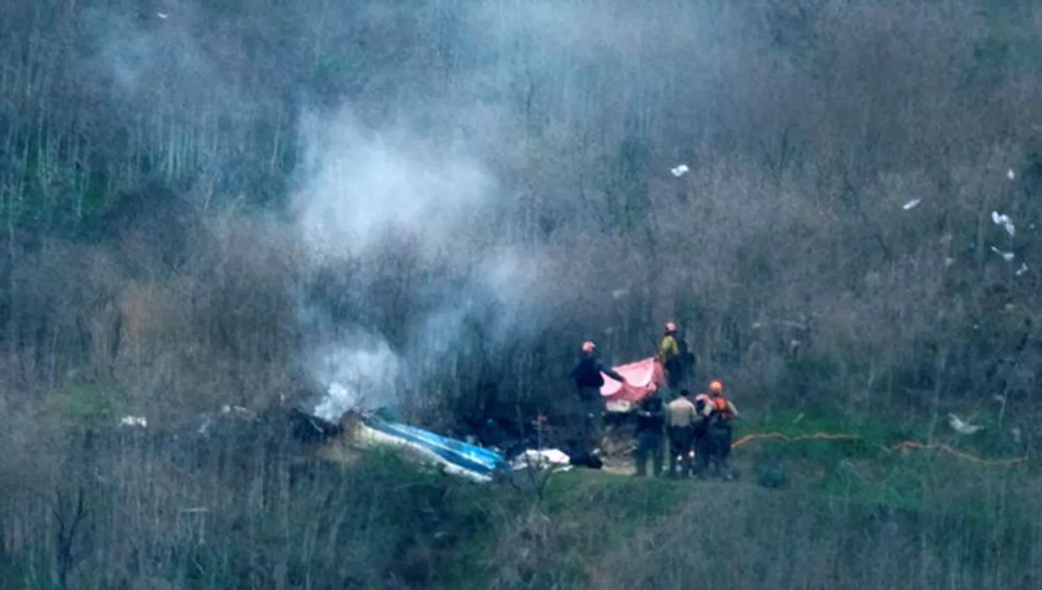 TRAGEDIA. Ninguna de los ocupantes del helicóptero logró sobrevivir. REUTERS