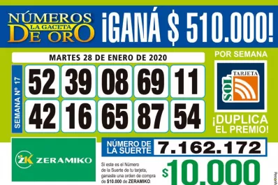 Los Números de Oro de LA GACETA