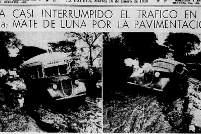 Hojeando el diario: pavimentan con cemento armado la Mate de Luna