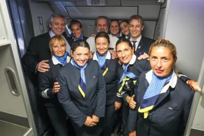 Un mensaje de Aerolíneas Argentinas tras el viaje de Fernández: qué lindo que nos vuelvan a elegir