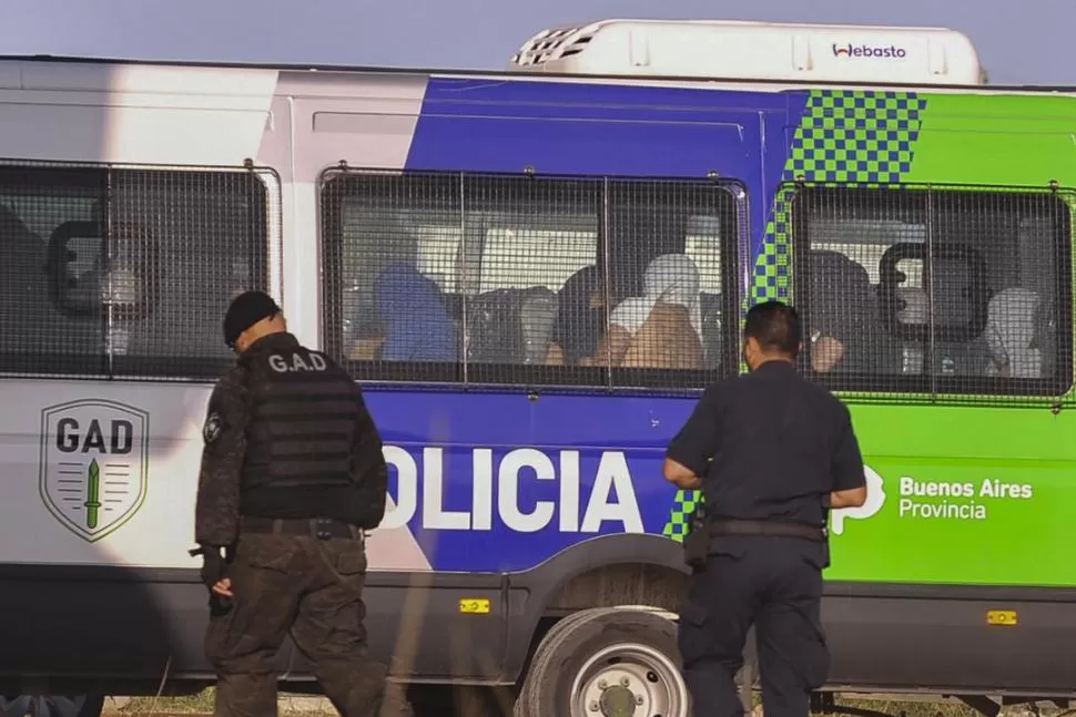 Los rugbistas habían sido traslados ayer al penal de Dolores. 