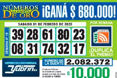 Los Números de Oro de LA GACETA