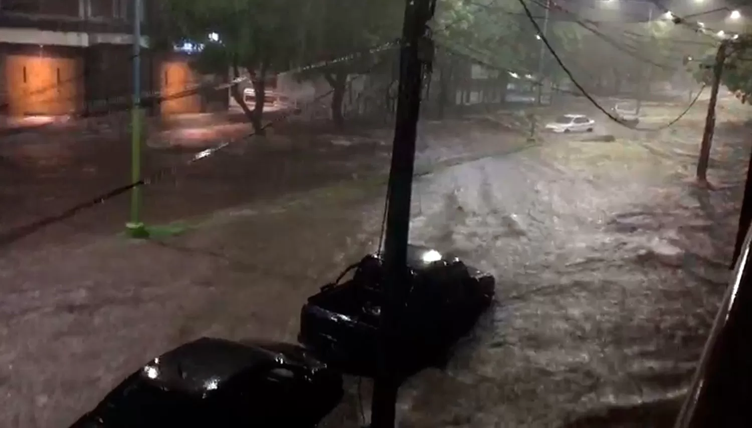 INUNDACIONES. Avenida Alem al 500.