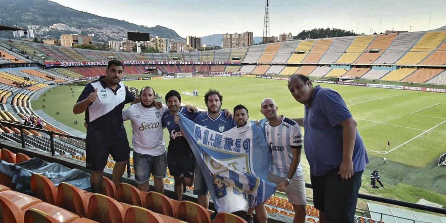 Los simpatizantes de Atlético, pura pasión en Medellín