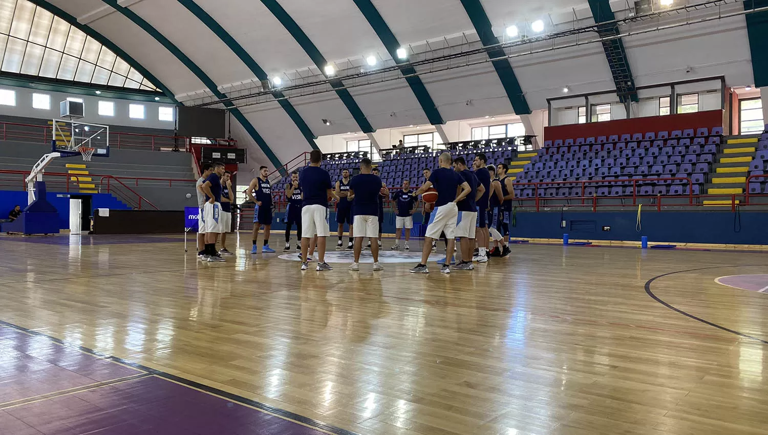 La última práctica Albiceleste, antes del duelo con la Vinotinto. (FOTO TOMADA DE PRENSA CABB)